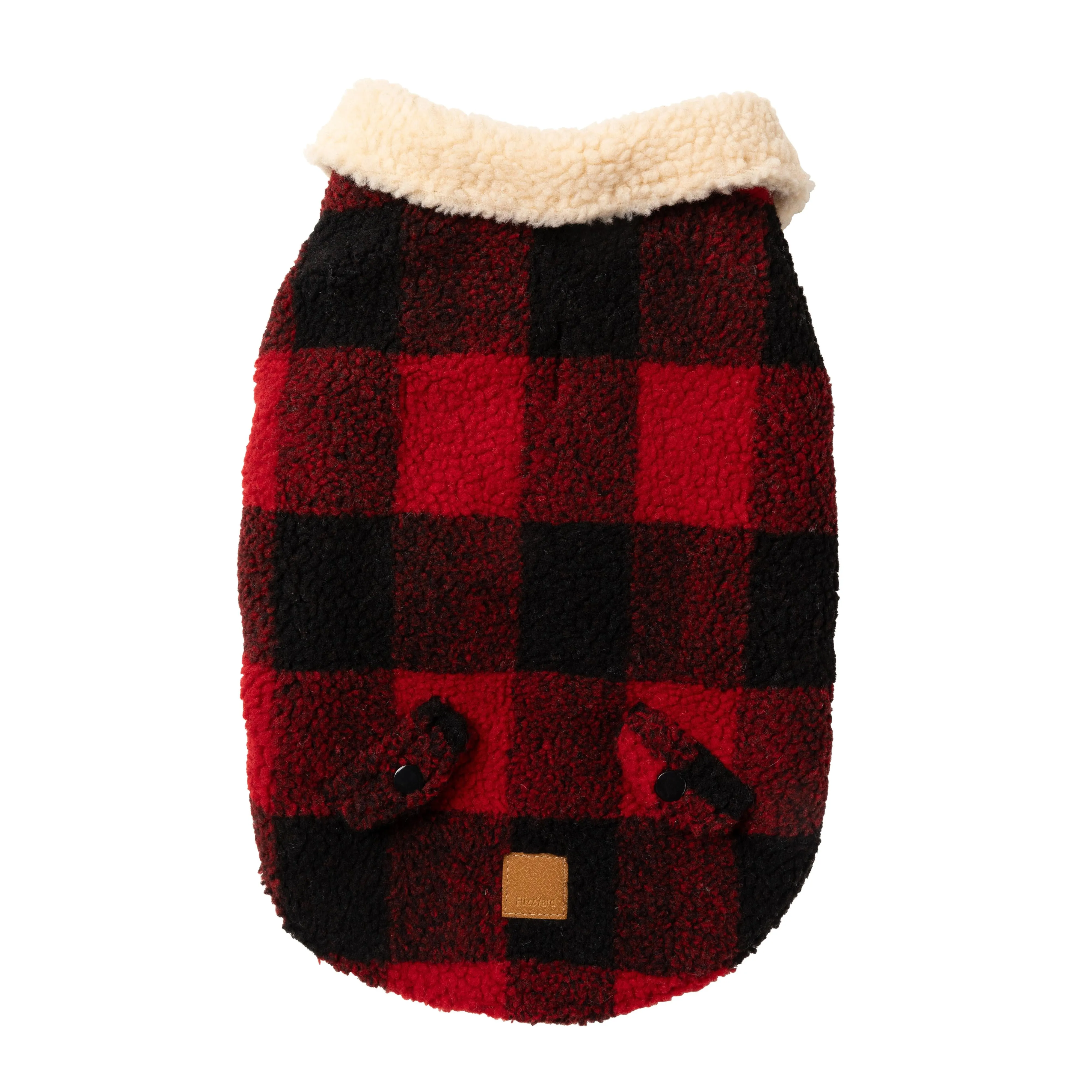 FuzzYard Dog Apparel Jacket Lumberjack Red Size 6