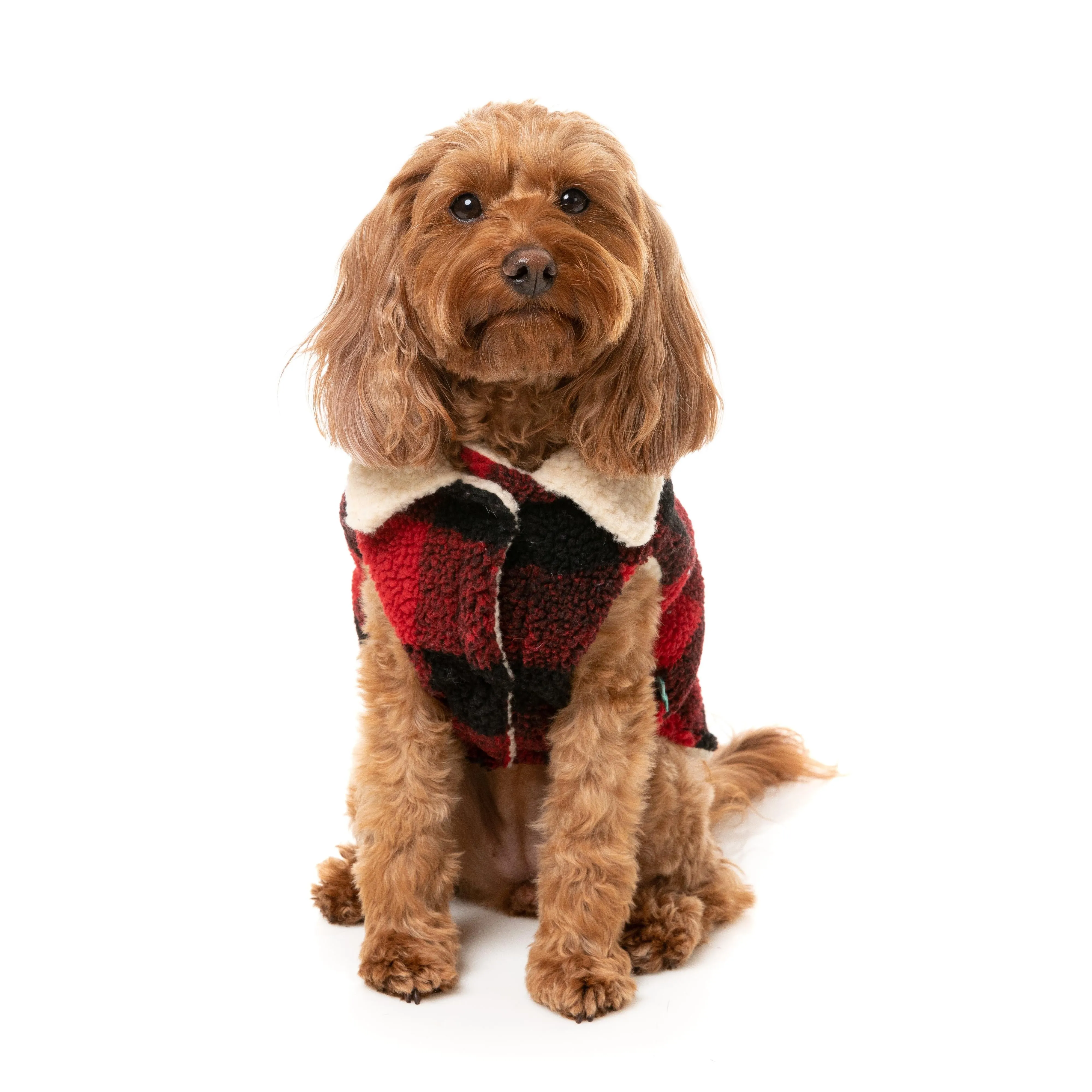 FuzzYard Dog Apparel Jacket Lumberjack Red Size 6