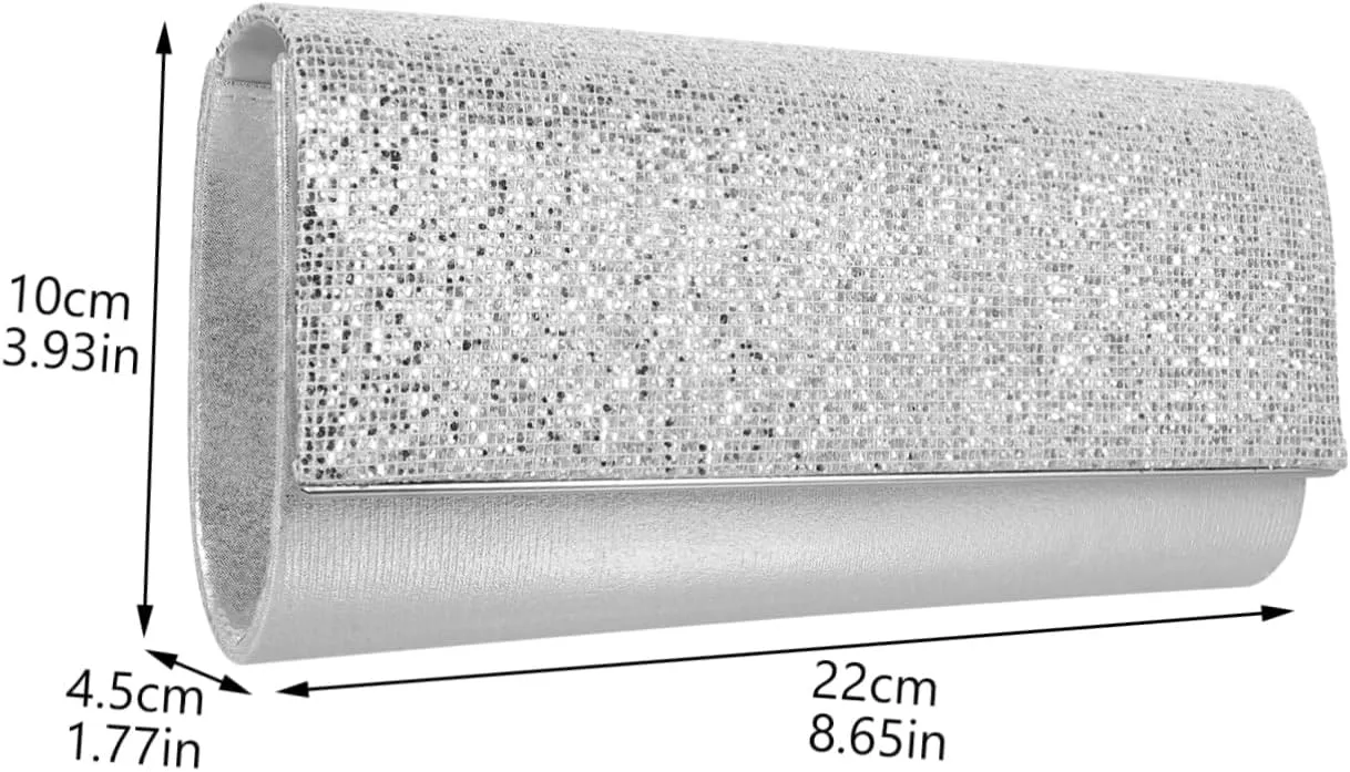 GALPADA Evening Bag Tote Purse Bag Tote Handbags Ladybug Purse Tote Bag Silver