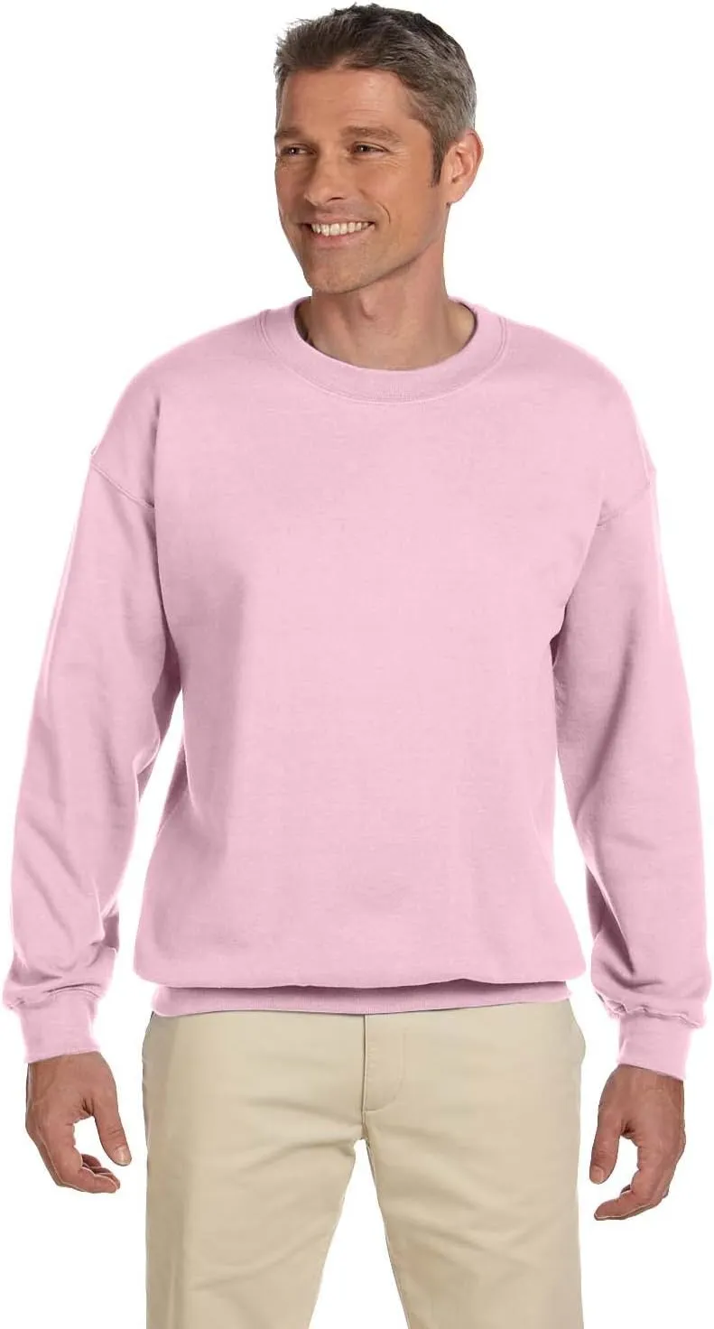Gildan Men's Heavyweight Waistband Sweatshirt, Light Pink, XL