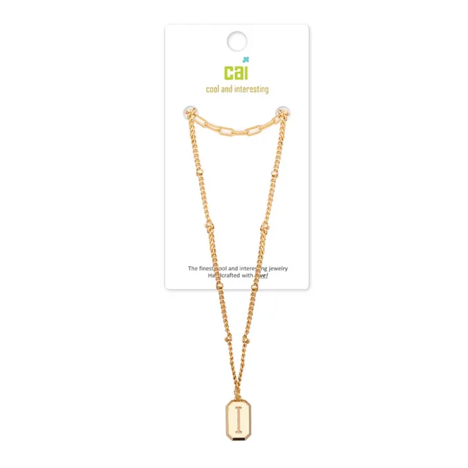 Gold Layering Initial Necklaces