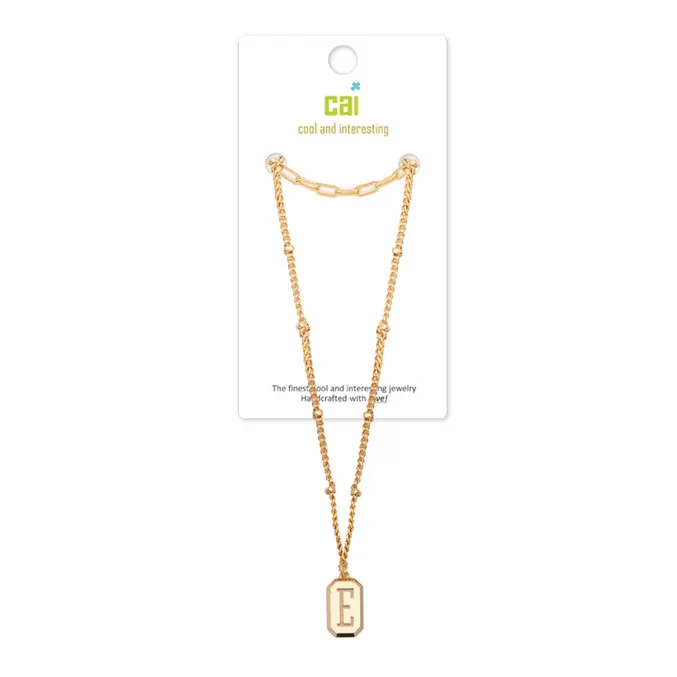 Gold Layering Initial Necklaces