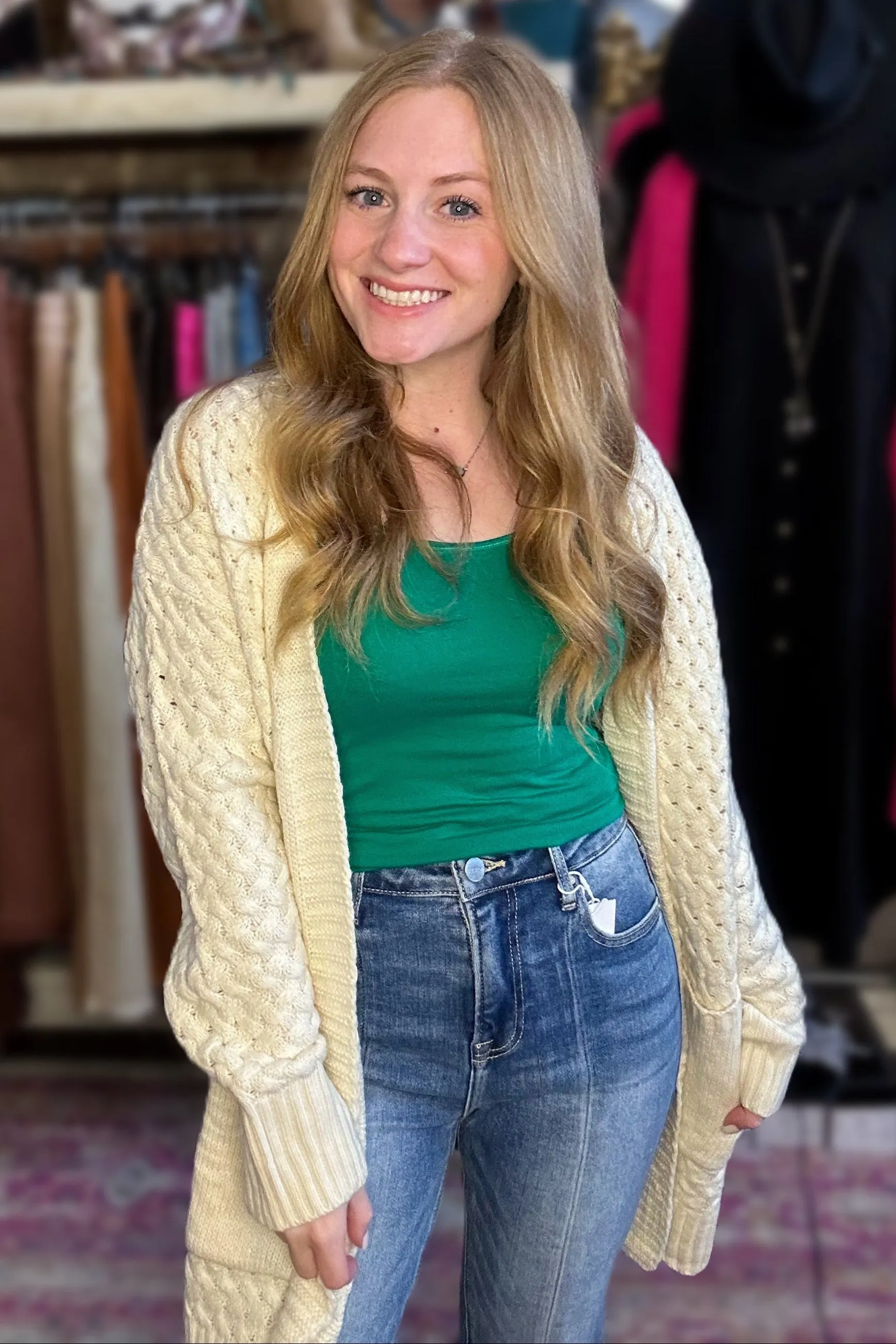 Green Cami Tank