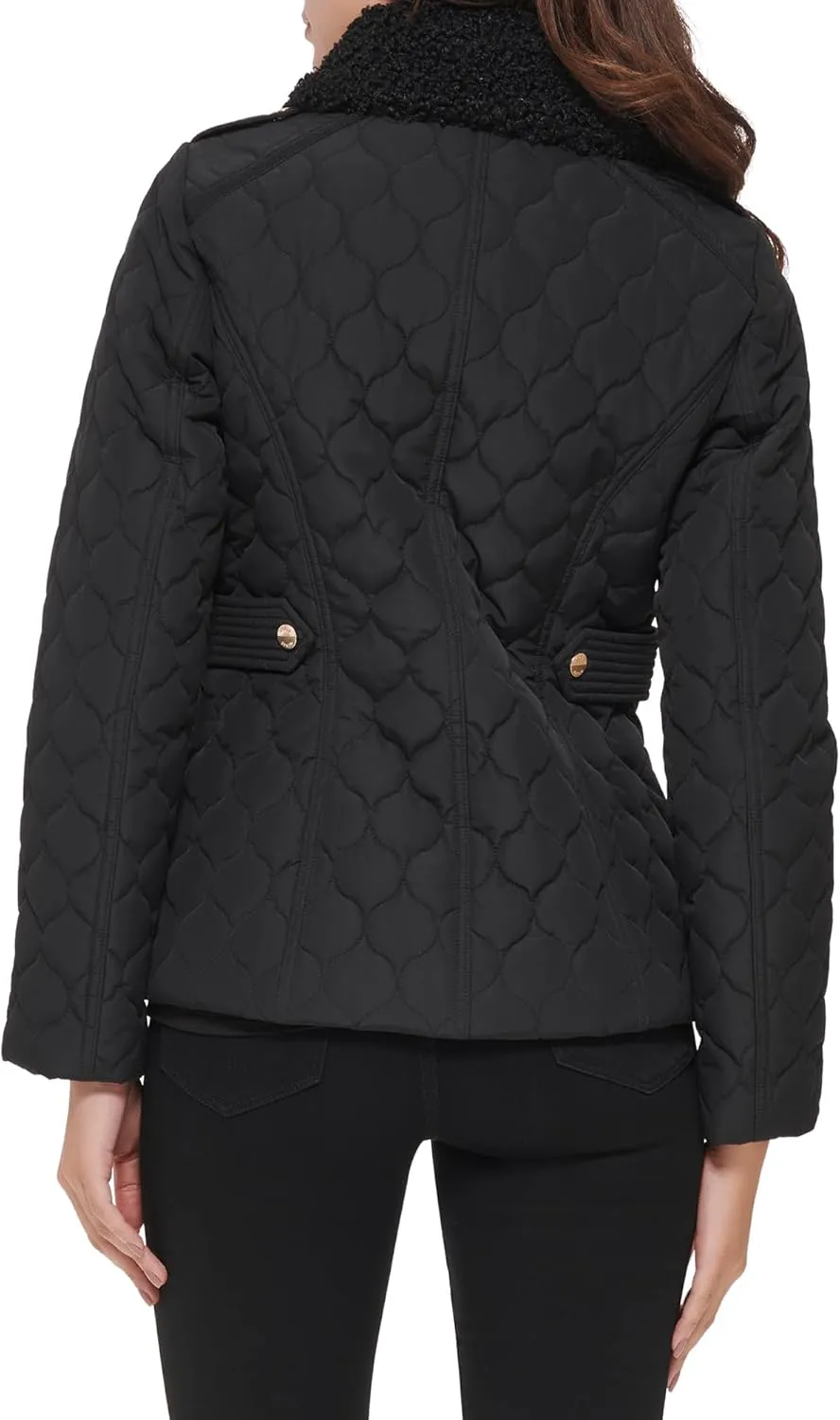 GUESS Women's Quilt Short Light-Weight Jacket