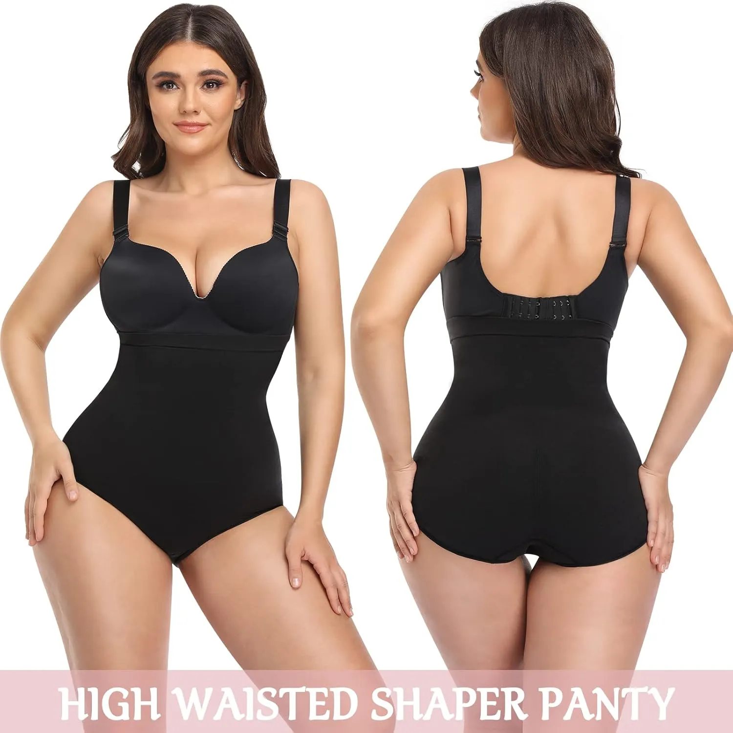 High Waisted Shapewear for Women Tummy Control Panty Underwear Seamless Comfort Slimming Briefs