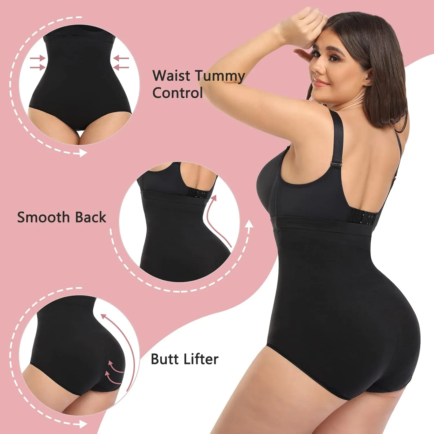 High Waisted Shapewear for Women Tummy Control Panty Underwear Seamless Comfort Slimming Briefs