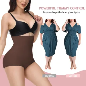 High Waisted Shapewear for Women Tummy Control Panty Underwear Seamless Comfort Slimming Briefs