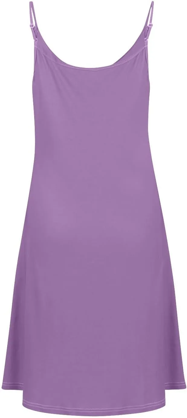 hlysgo Button Down Dresses for Women Casual Loose Fit Sleeveless V Neck Mini Sundress Summer Spaghetti Straps Beach Dress