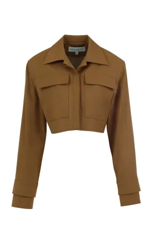 Honey Cropped Cargo Jacket