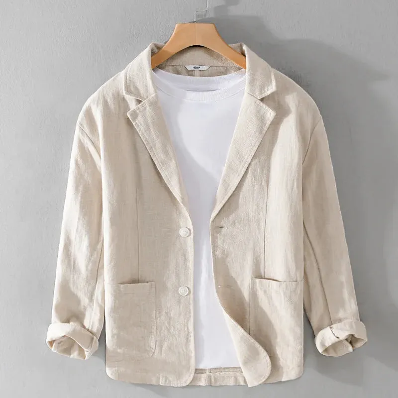 Leandro Linen Men's Jacket