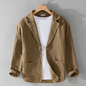 Leandro Linen Men's Jacket