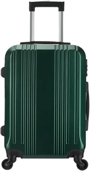 Light Suitcase Hard Shell Light Carry On Luggage Security Suitcase Large Capacity Storage Luggage Wheeled Luggage (Color : Green, Size : 24IN)