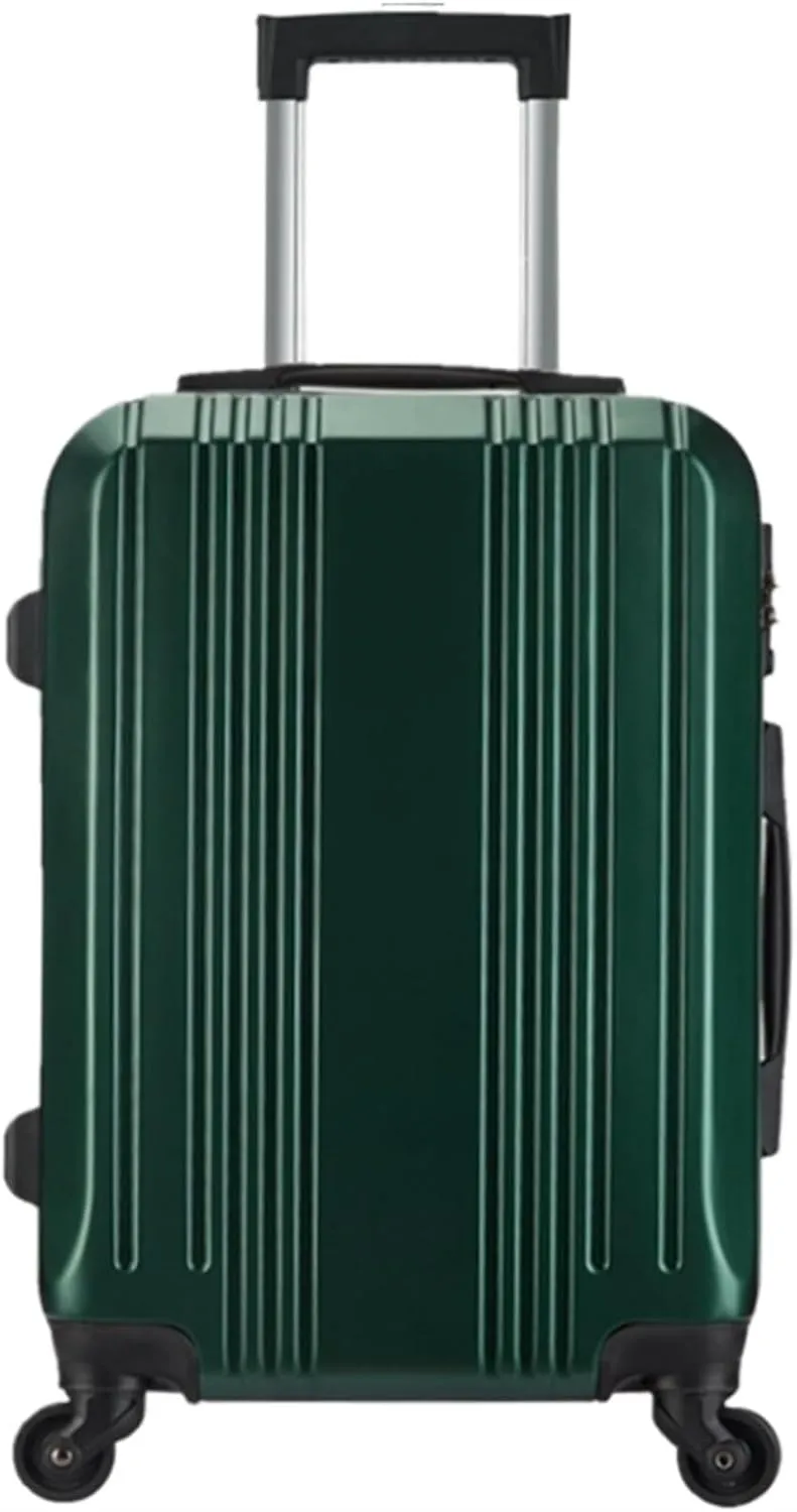 Light Suitcase Hard Shell Light Carry On Luggage Security Suitcase Large Capacity Storage Luggage Wheeled Luggage (Color : Green, Size : 24IN)