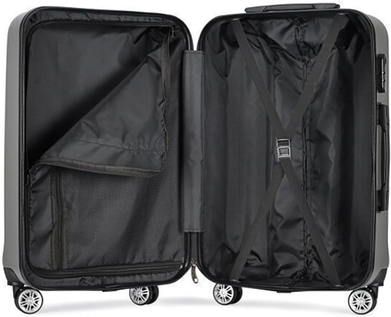 Light Suitcase Hard Shell Light Carry On Luggage Security Suitcase Large Capacity Storage Luggage Wheeled Luggage (Color : Green, Size : 24IN)