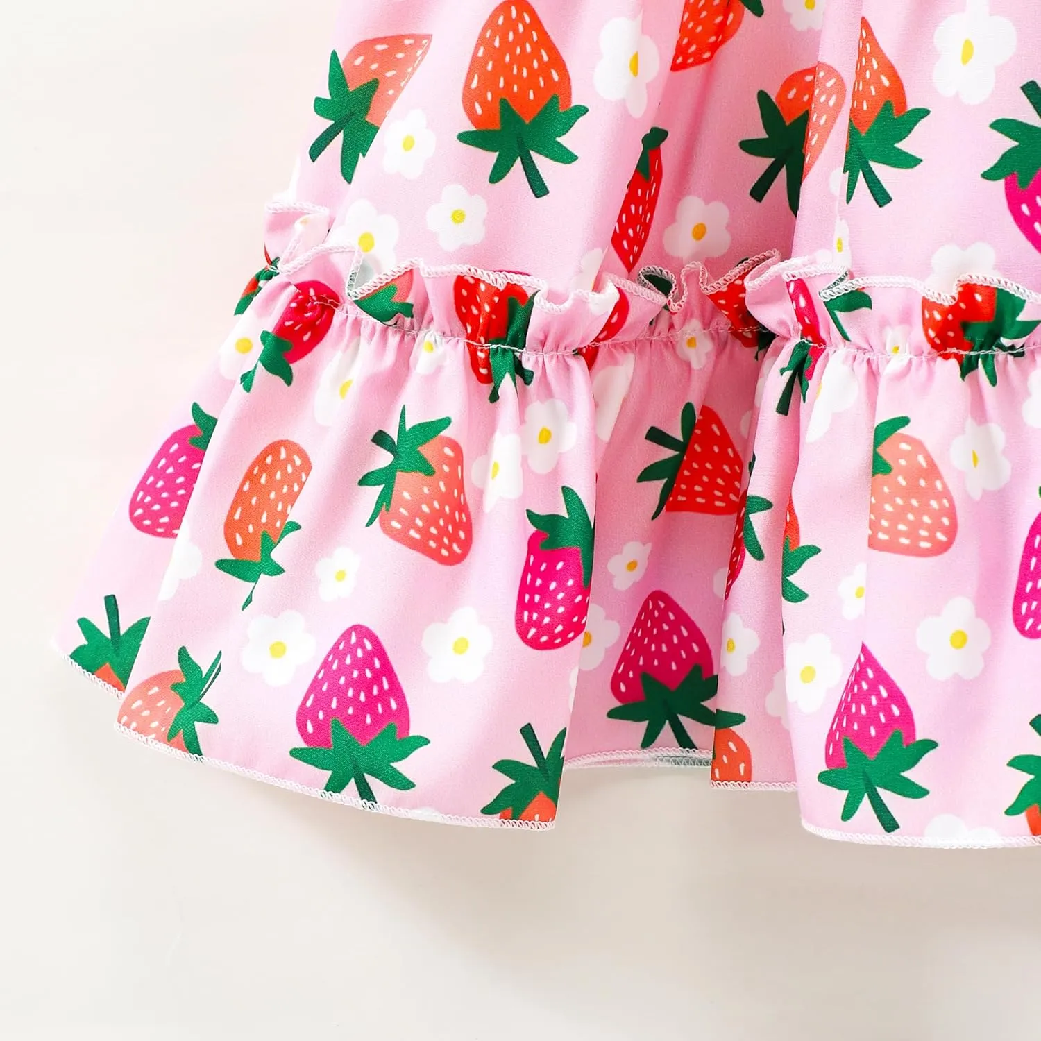 Little Girl Twirl Dress Kids Sleeveless Ruffle Tiered Smocked Dresses Girls Summer Outfits Beach Sundress