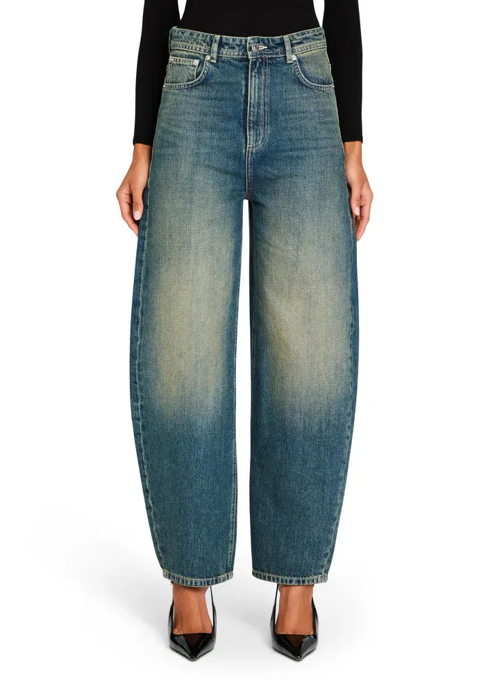 MARBEL MID RISE BARREL JEAN