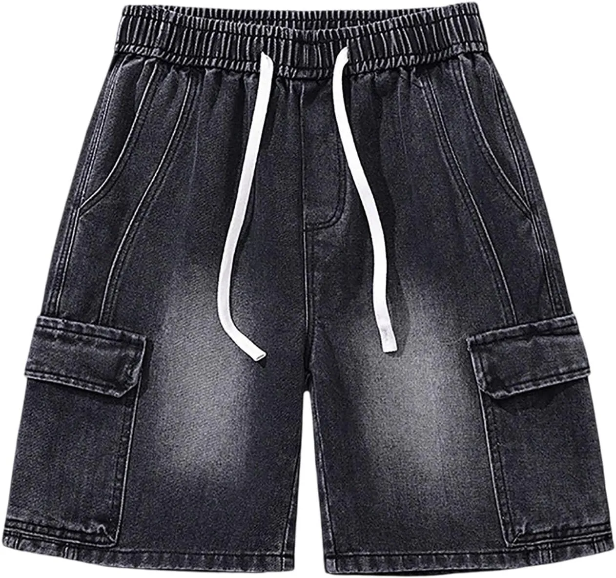 Men Baggy Denim Jorts Y2K Loose Fit Hip Hop Jean Shorts Casual Mid Jeans Trendy Outfits
