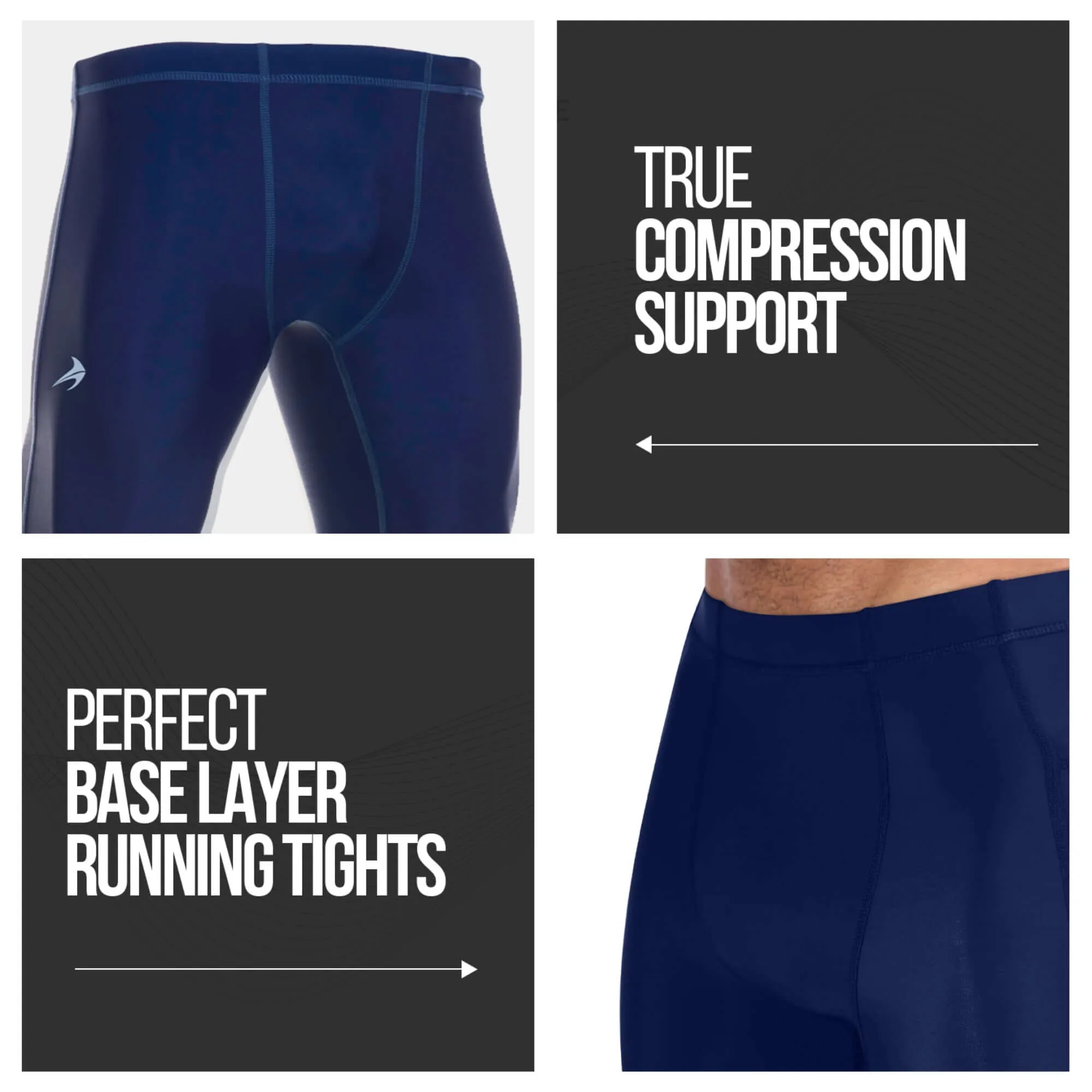 Men's Compression Pants - Navy
