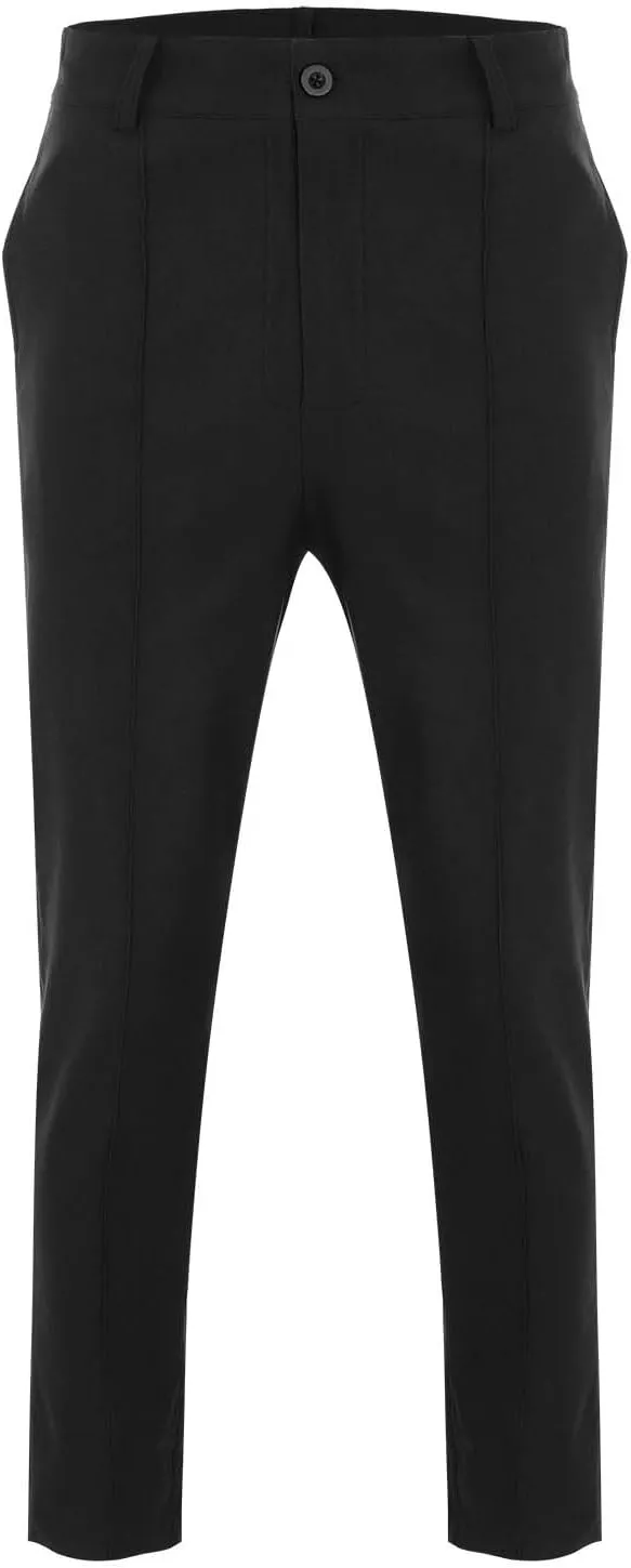 Mens Slim Fit Casual Pants with Pockets Skinny Stretch Tapered Chino Pant Straight Leg Business Dress Trousers for Men