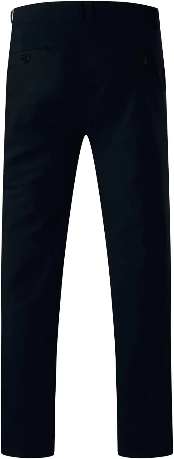 Mens Slim Fit Skinny Chino Pants Solid Tapered Stretchy Casual Trousers for Men Comfort Flat Front Dress Pants for Work