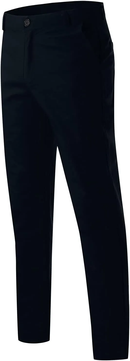 Mens Slim Fit Skinny Chino Pants Solid Tapered Stretchy Casual Trousers for Men Comfort Flat Front Dress Pants for Work