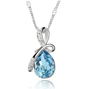 MISANANRYNE Fashion 10 Colors Austrian Crystal Water Drop Pendants & Necklaces Fashion Jewelry For Women