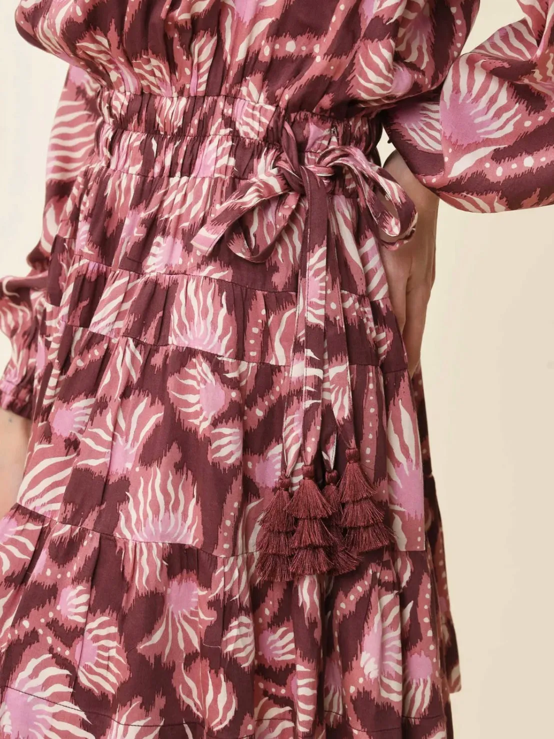Omika Irma Mini Dress Elyse Aubergine