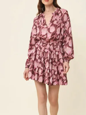 Omika Irma Mini Dress Elyse Aubergine