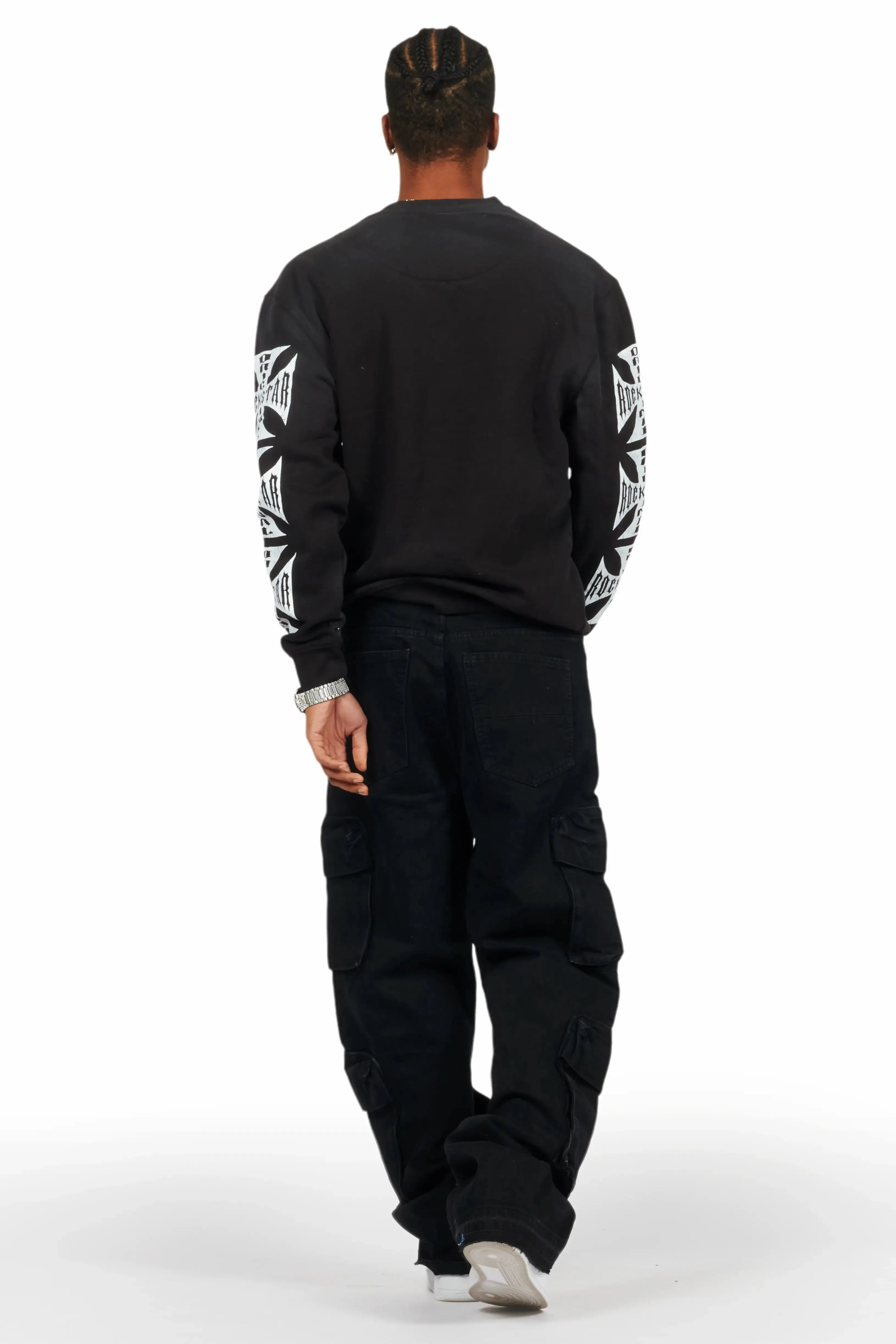 Peppe Black Baggy Fit Jean