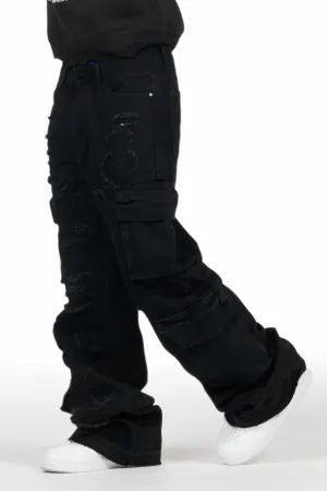 Peppe Black Baggy Fit Jean