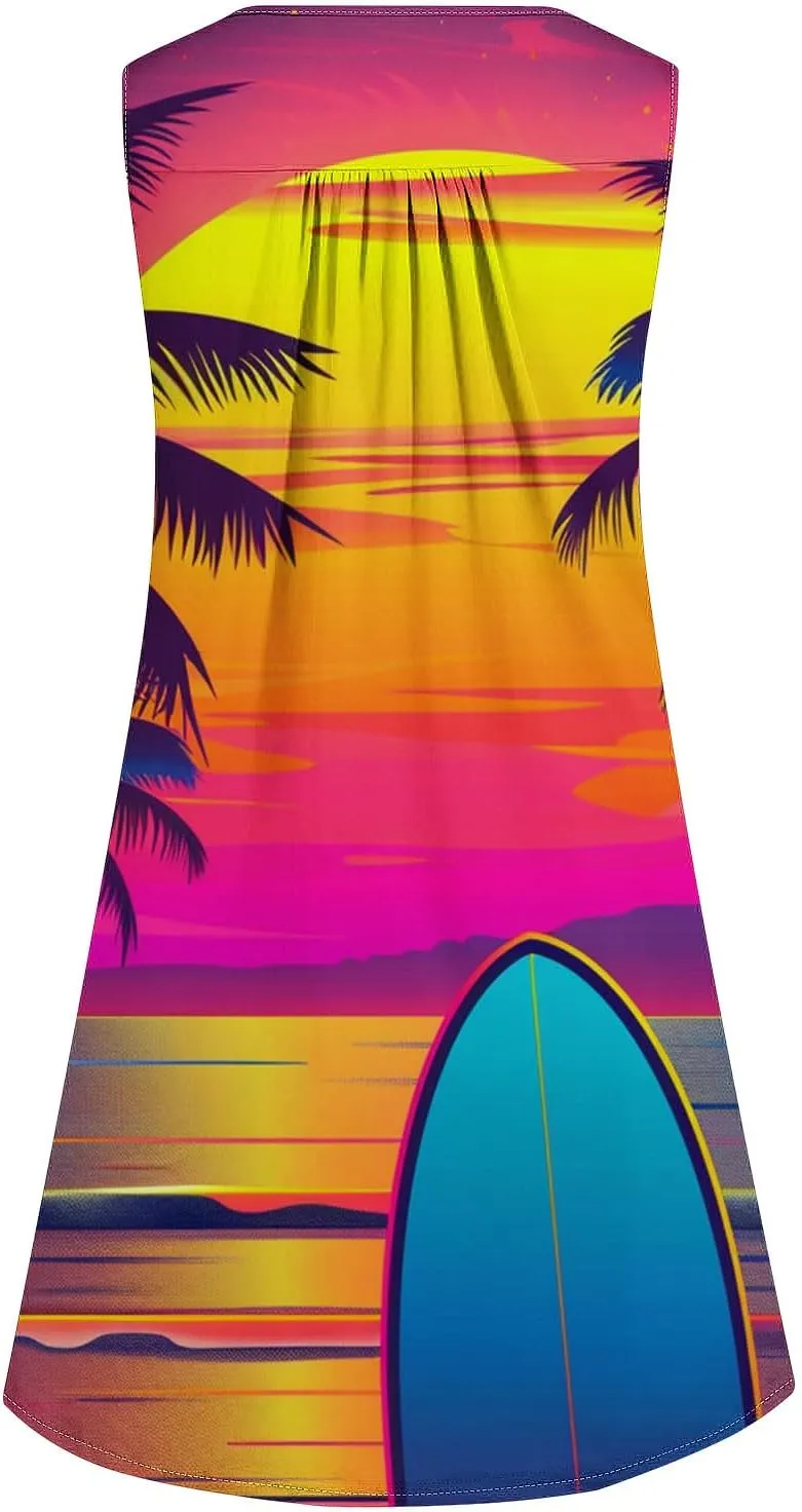 Plus Size Easter Dress Cotton Caftans for Women Midi Summer Dresses Button Dress for Women