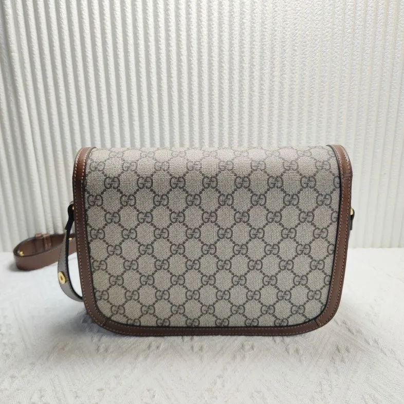 Preloved Gucci GG Supreme Monogram Beige Crossbody Bag 11900790