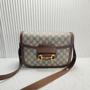Preloved Gucci GG Supreme Monogram Beige Crossbody Bag 11900790