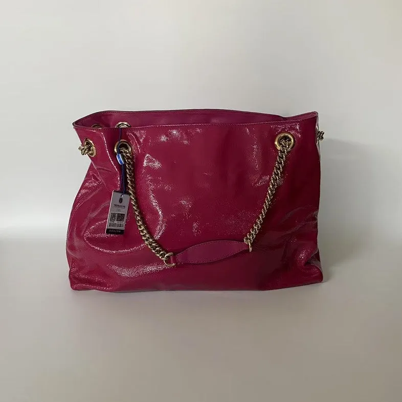 Preloved Gucci Soho Leather Shoulder Bag in Magenta
