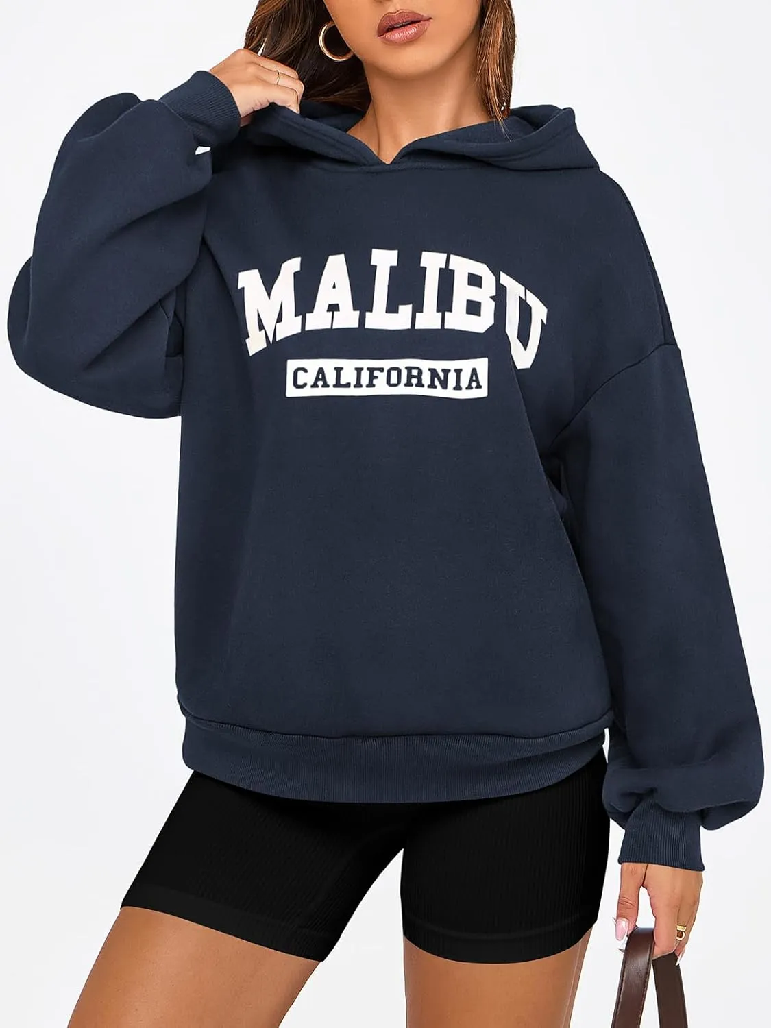 PRETTYGARDEN Womens Hoodies Long Sleeve Letter Sweatshirts 2024 Trendy Loose Fit Pullover Tops Fall Winter Outfits