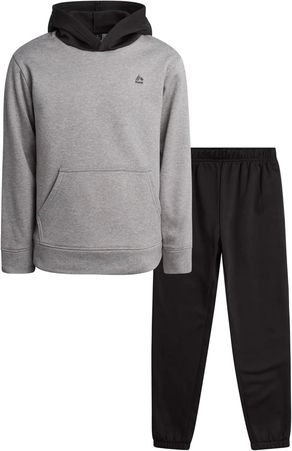 RBX Boys' Active Sweatsuit Set - 2 Piece Performance Fleece Pullover Hoodie Sweatshirt and Jogger Sweatpants (Sizes: 2T-12)