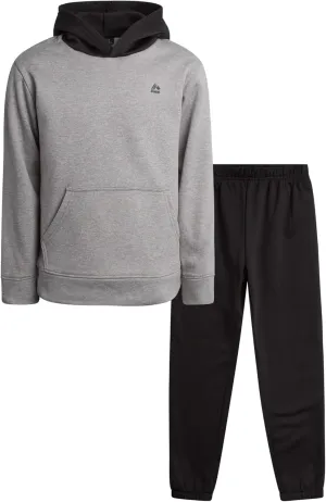 RBX Boys' Active Sweatsuit Set - 2 Piece Performance Fleece Pullover Hoodie Sweatshirt and Jogger Sweatpants (Sizes: 2T-12)