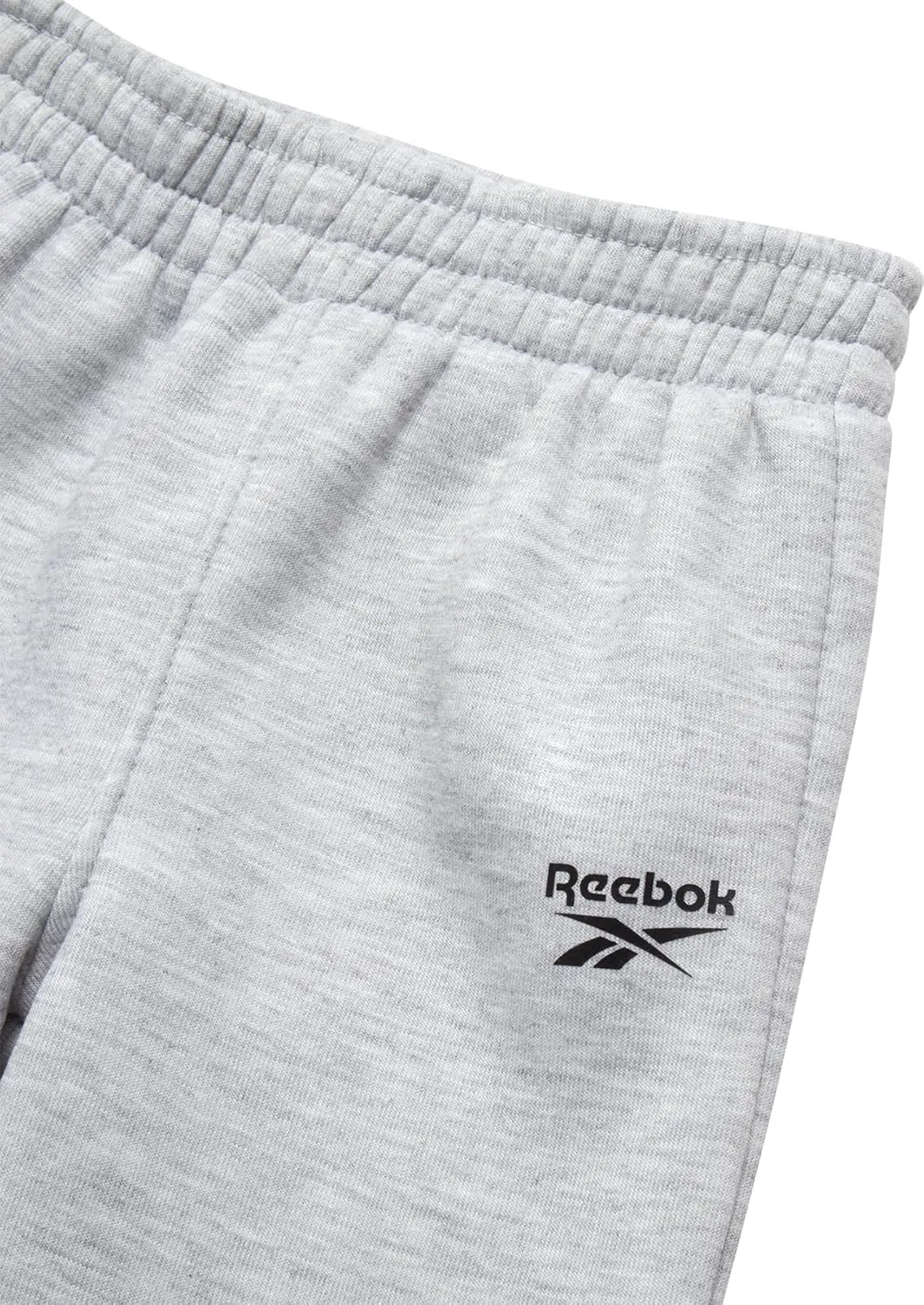 Reebok Toddler Boys' Sweatsuit Set - 2 Piece Active Fleece Hoodie Sweatshirt and Jogger Sweatpants Set for Boys (Sizes: 2T-7)
