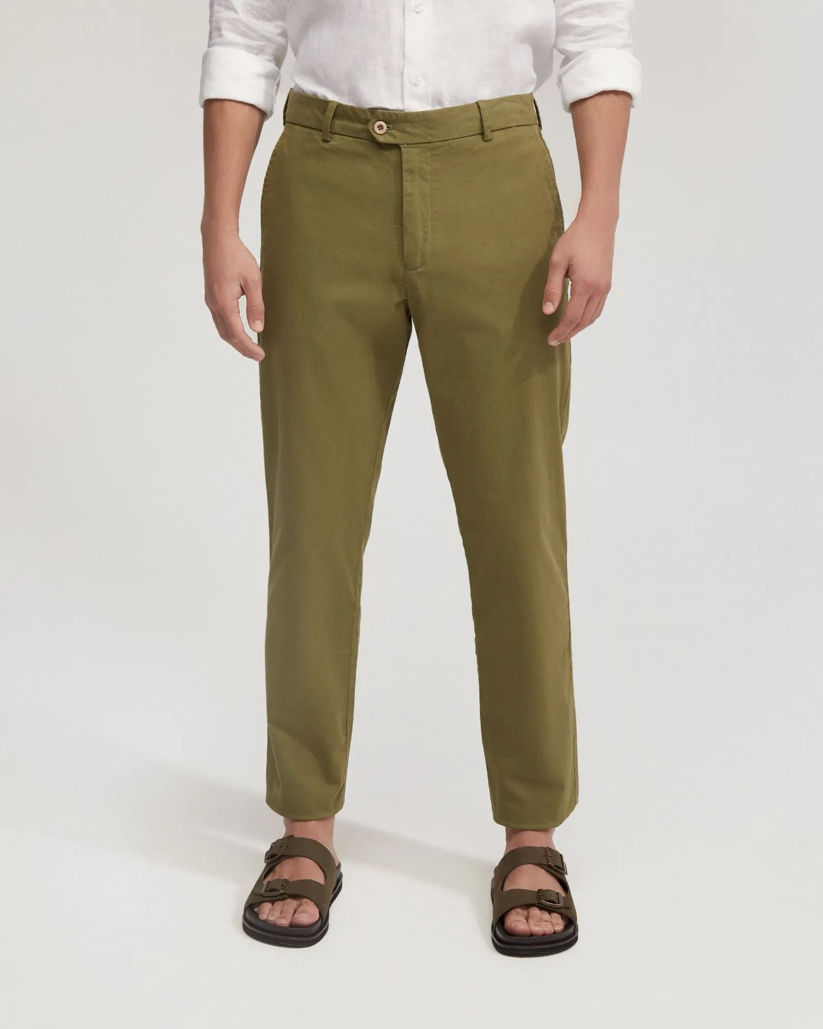 Relaxed Fit Cotton Chino