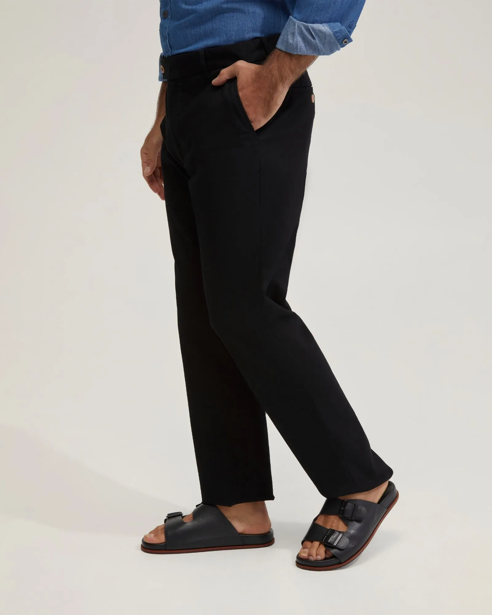 Relaxed Fit Cotton Chino