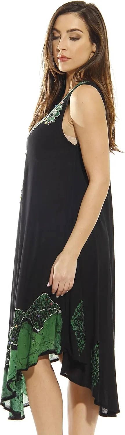 Riviera Sun Batik Embroidered Dress Sundresses for Women