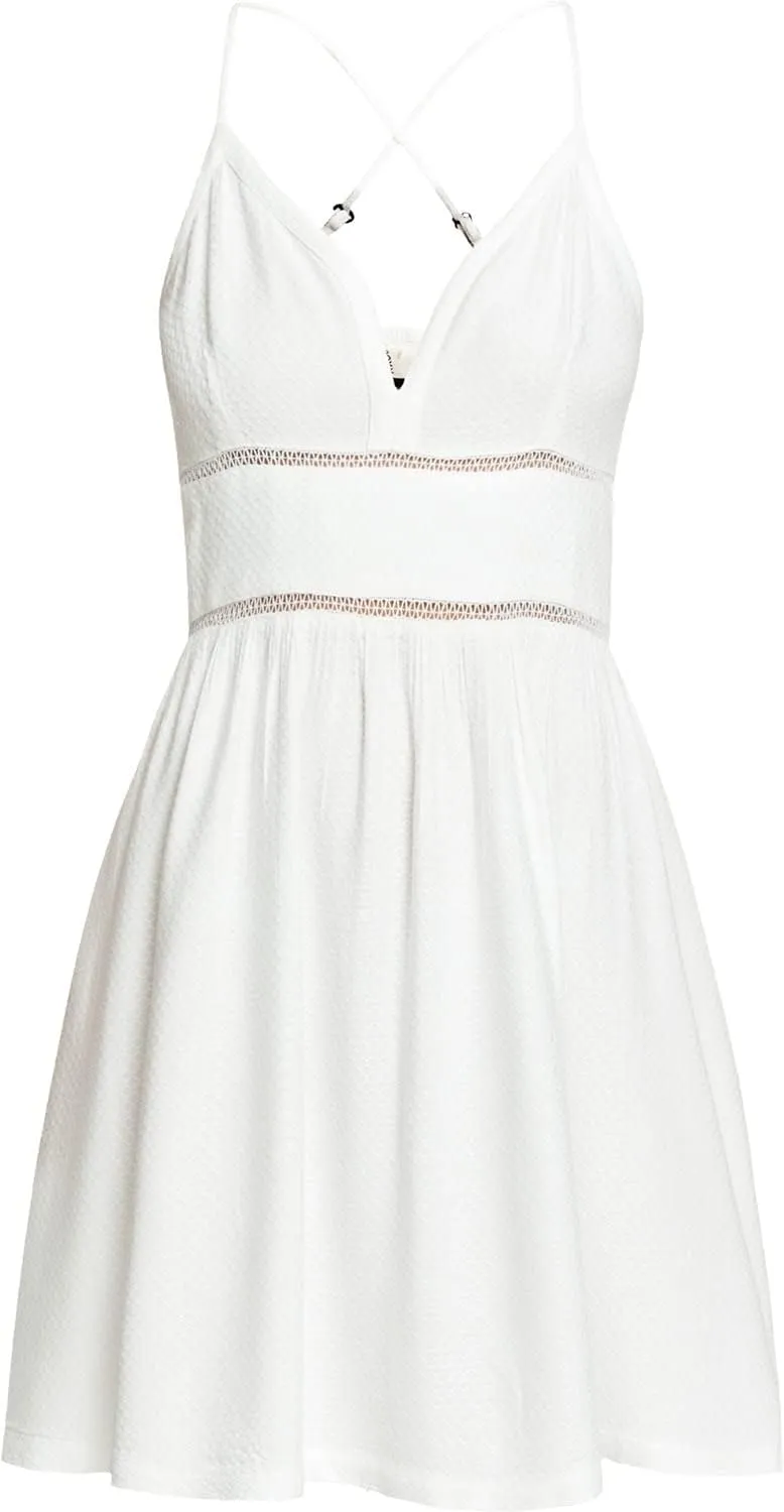 Roxy Women's New Silver Light Strappy Woven Dress
