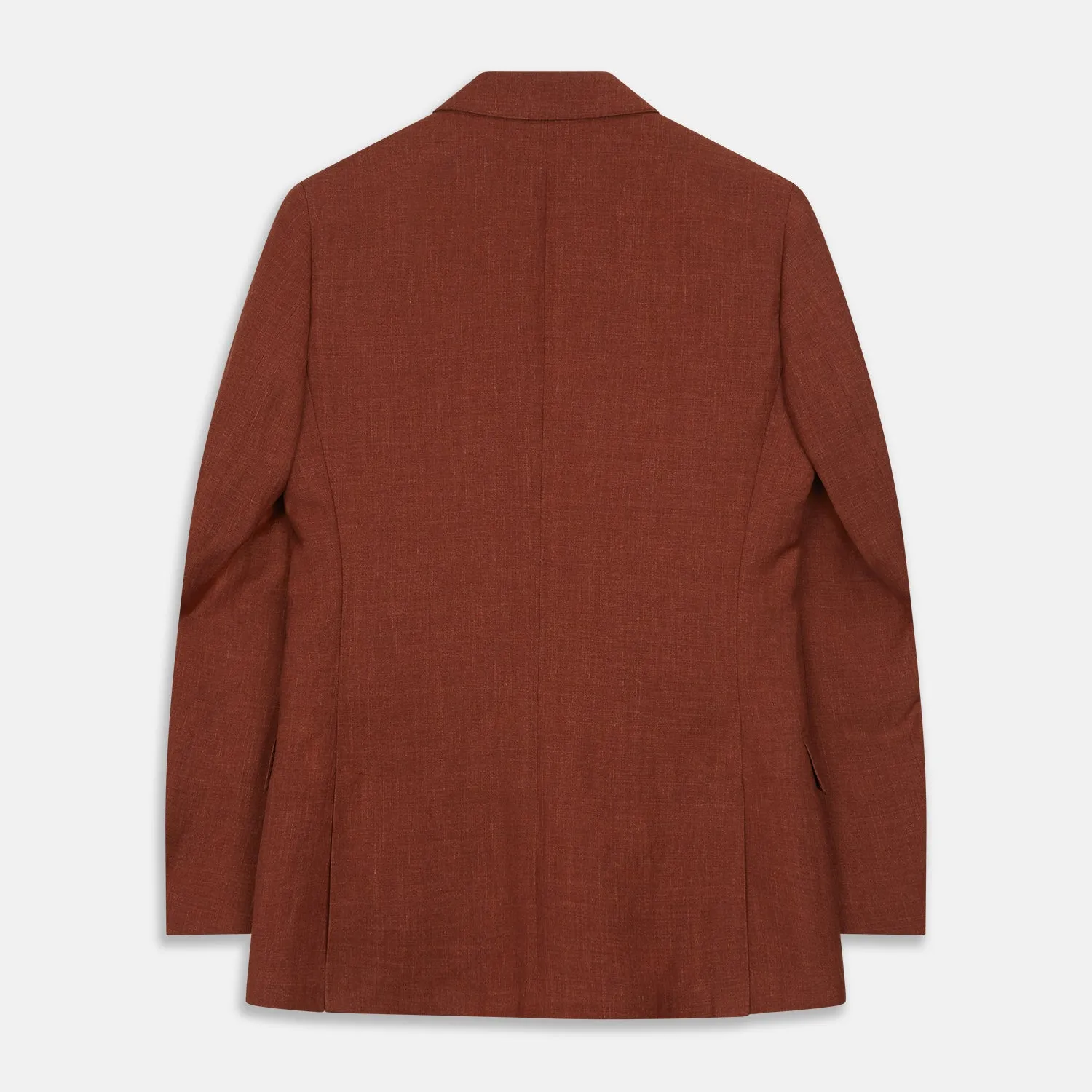 Rust Linen-Wool-Silk Bertie Blazer