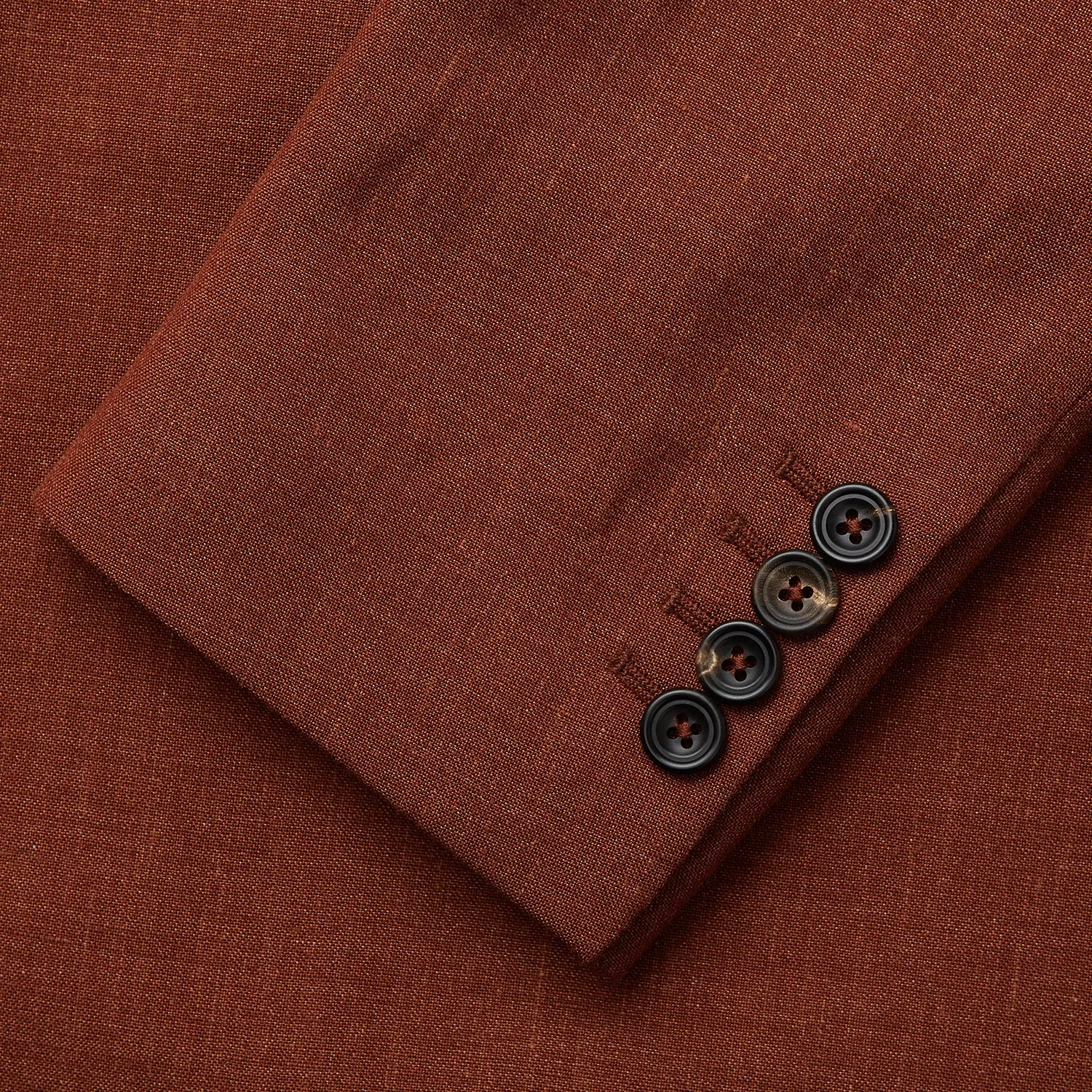 Rust Linen-Wool-Silk Bertie Blazer