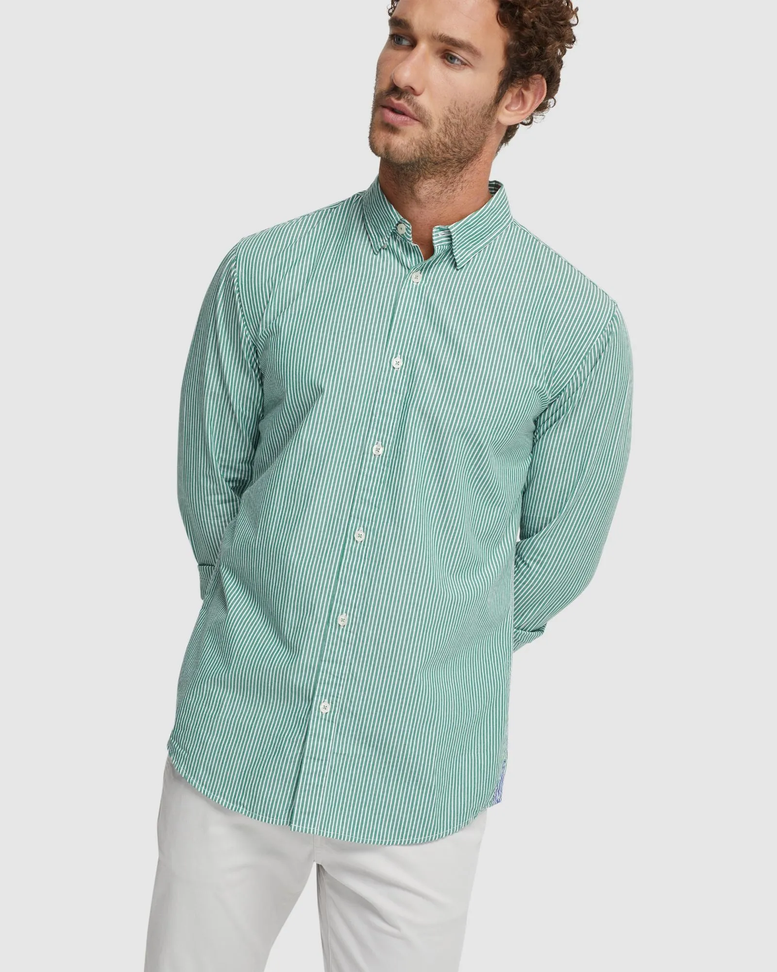 Shoreditch Bttn Down Stripe Shirt