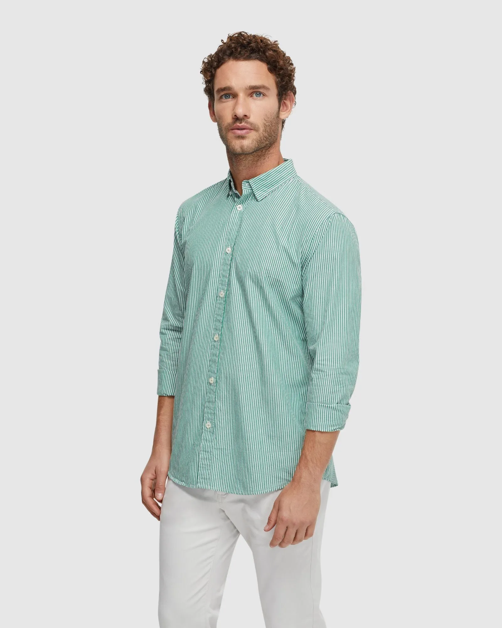 Shoreditch Bttn Down Stripe Shirt