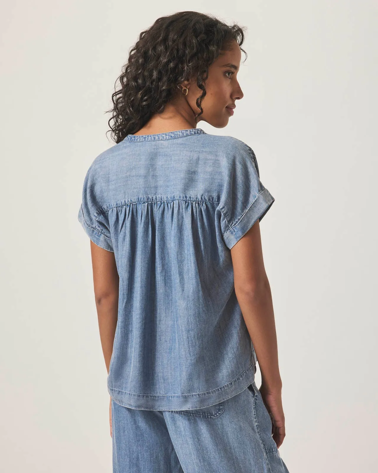 St. Tropez Indigo Blouse