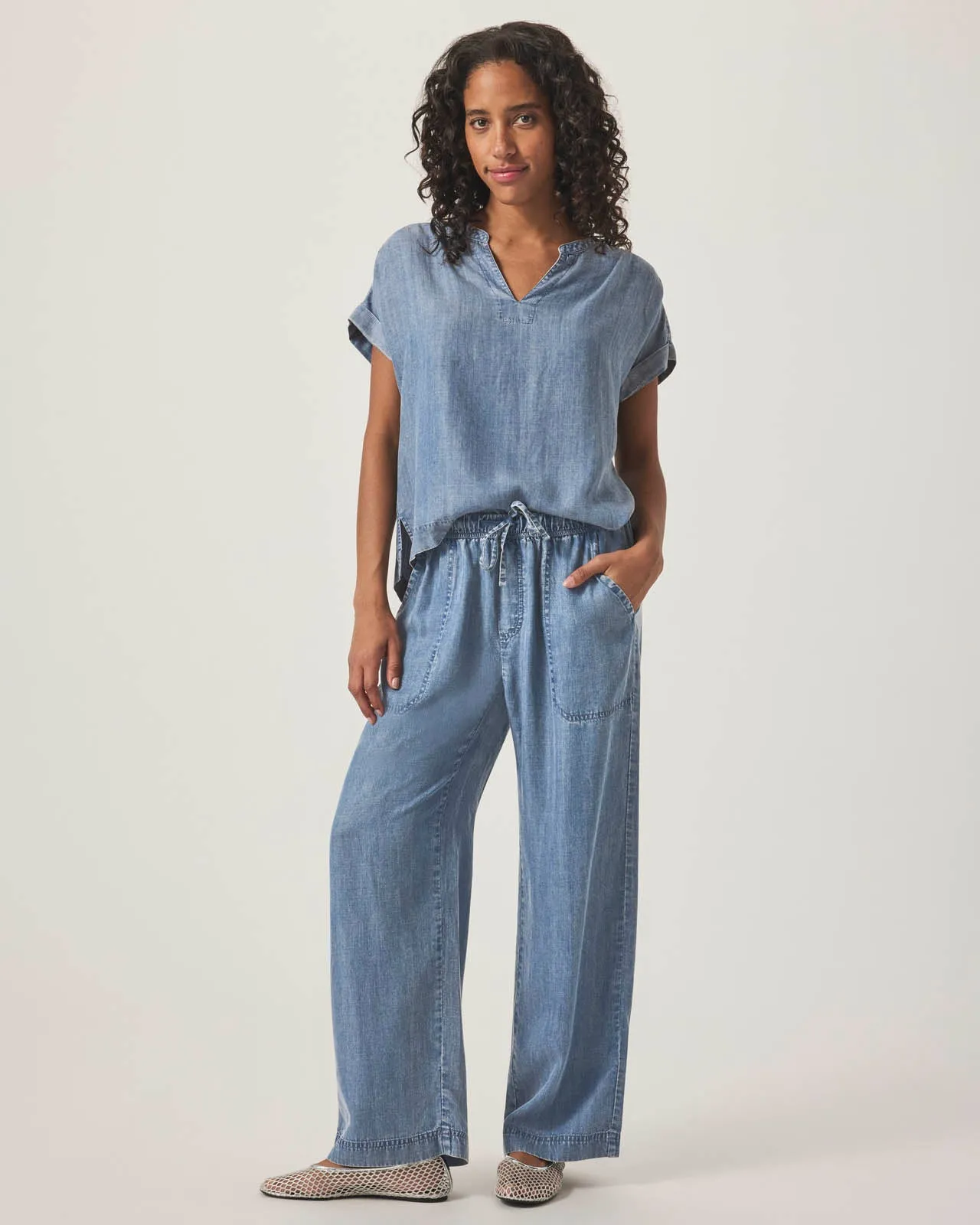 St. Tropez Indigo Blouse
