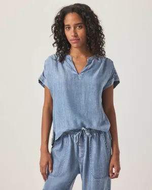 St. Tropez Indigo Blouse