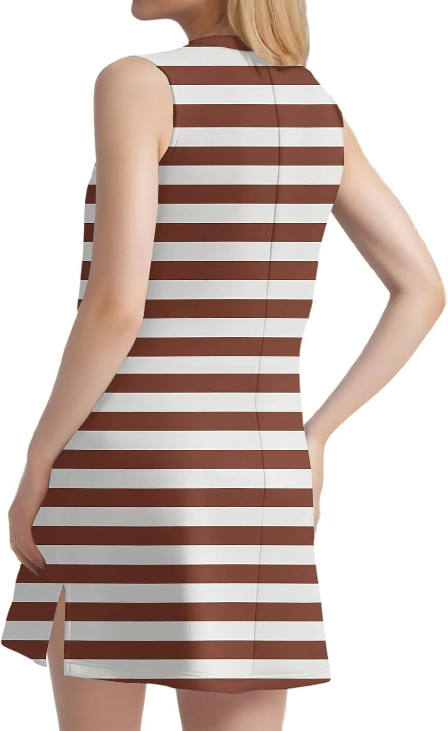 Summer Dresses for Women 2025 Casual Floral Sundresses Sleeveless T Shirt Dresses Beach Loose Tank Dress with Split
